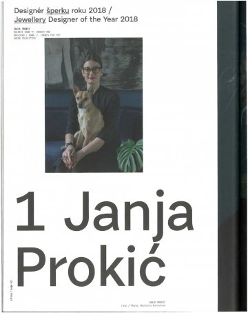 Yearbook of Czech Grand Design / Designér šperku roku 2018