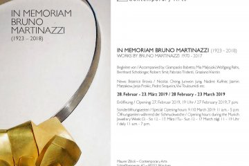 Group Exhibition In Memoriam Bruno Martinazzi at Maurer-Zilioli Gallery in Munich
