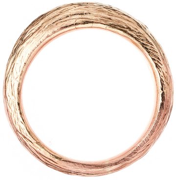 Dámský snubní prsten se strukturou oblý