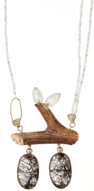 Ineō Necklace - unique piece with wood