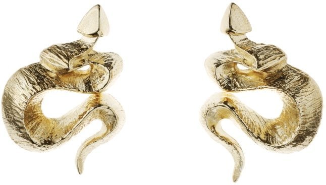 Asymmetric Serpent Earrings