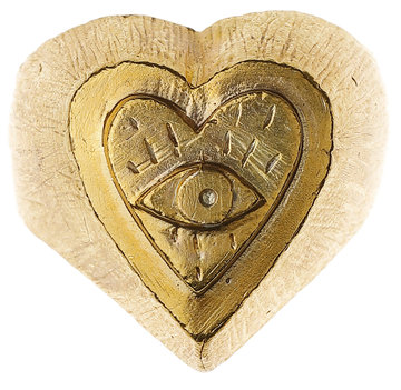 Seal Heart Ring with Eye