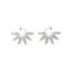 Feather fan earrings