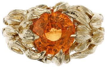 Grand Lumo Ring with mandarin garnet - unique piece
