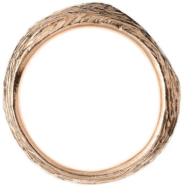 Pánský snubní prsten se strukturou oblý