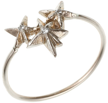 Constellation ring with diamonds
