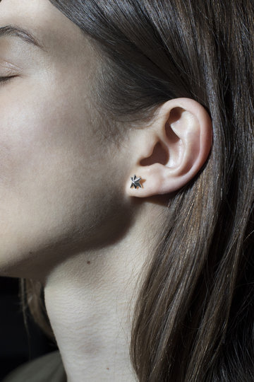 Star earrings large