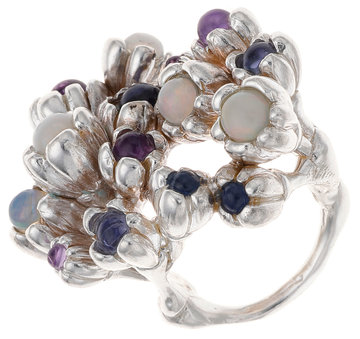 Violet Bouquet Ring - unique piece