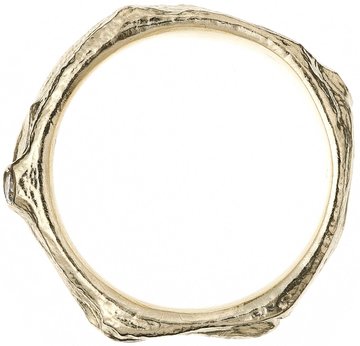 Pánský snubní prsten větvička velká